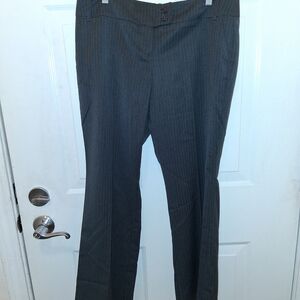 New York & Company Black Pinstripe Trousers Office Career Work